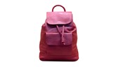 Burgundy Genuine Leather Backpack